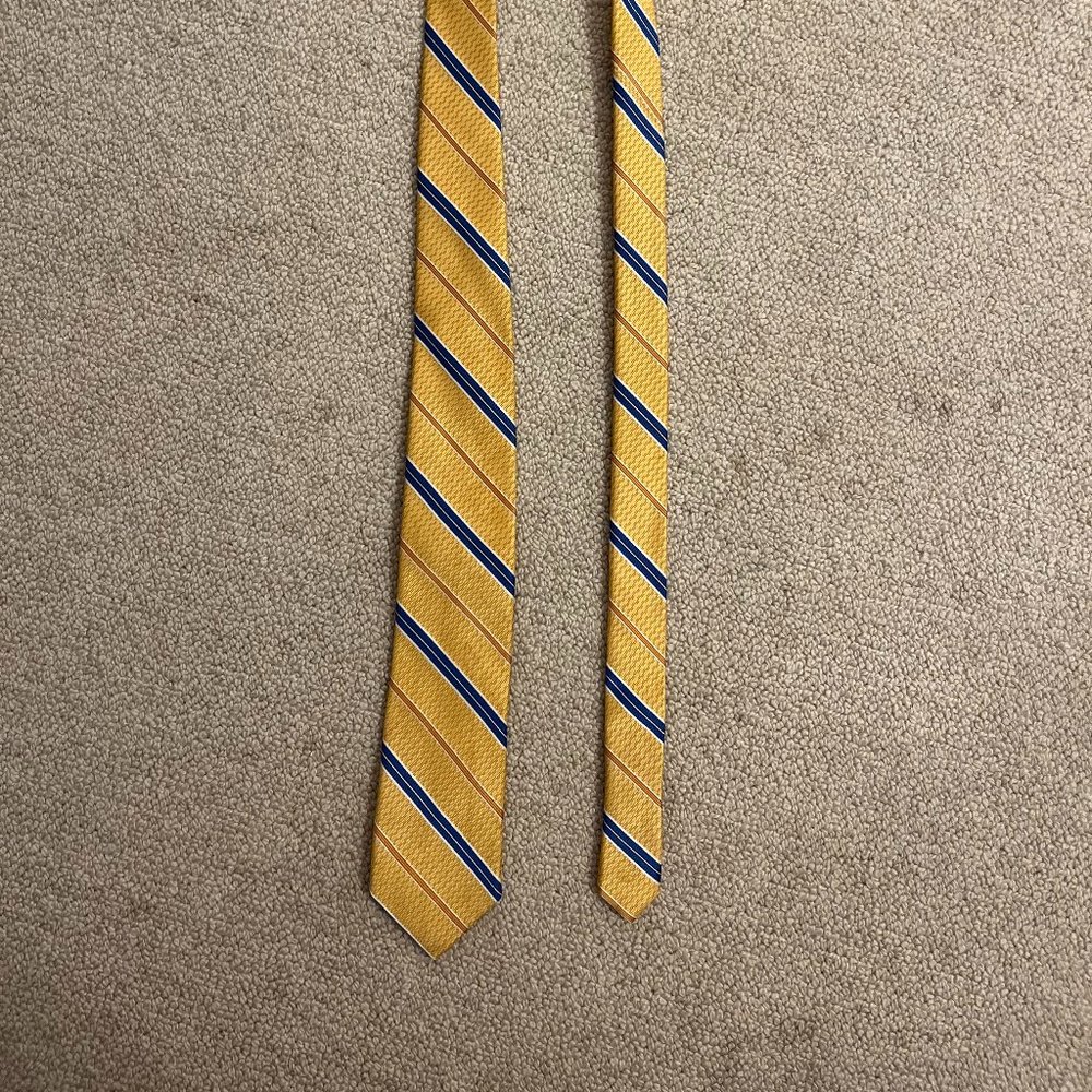 Boy's Joseph Abboud Yellow Striped Tie